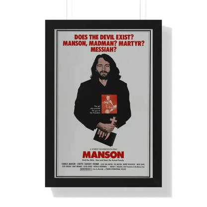 MANSON 1973 - Framed Movie Poster 16″ x 24″ Black - The Sticker Space