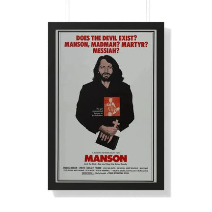 MANSON 1973 - Framed Movie Poster 20" x 30" Black - The Sticker Space