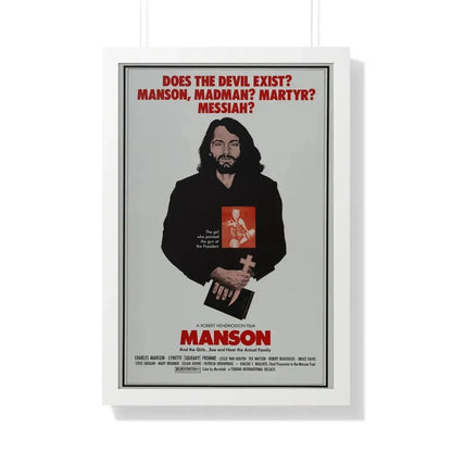 MANSON 1973 - Framed Movie Poster - The Sticker Space