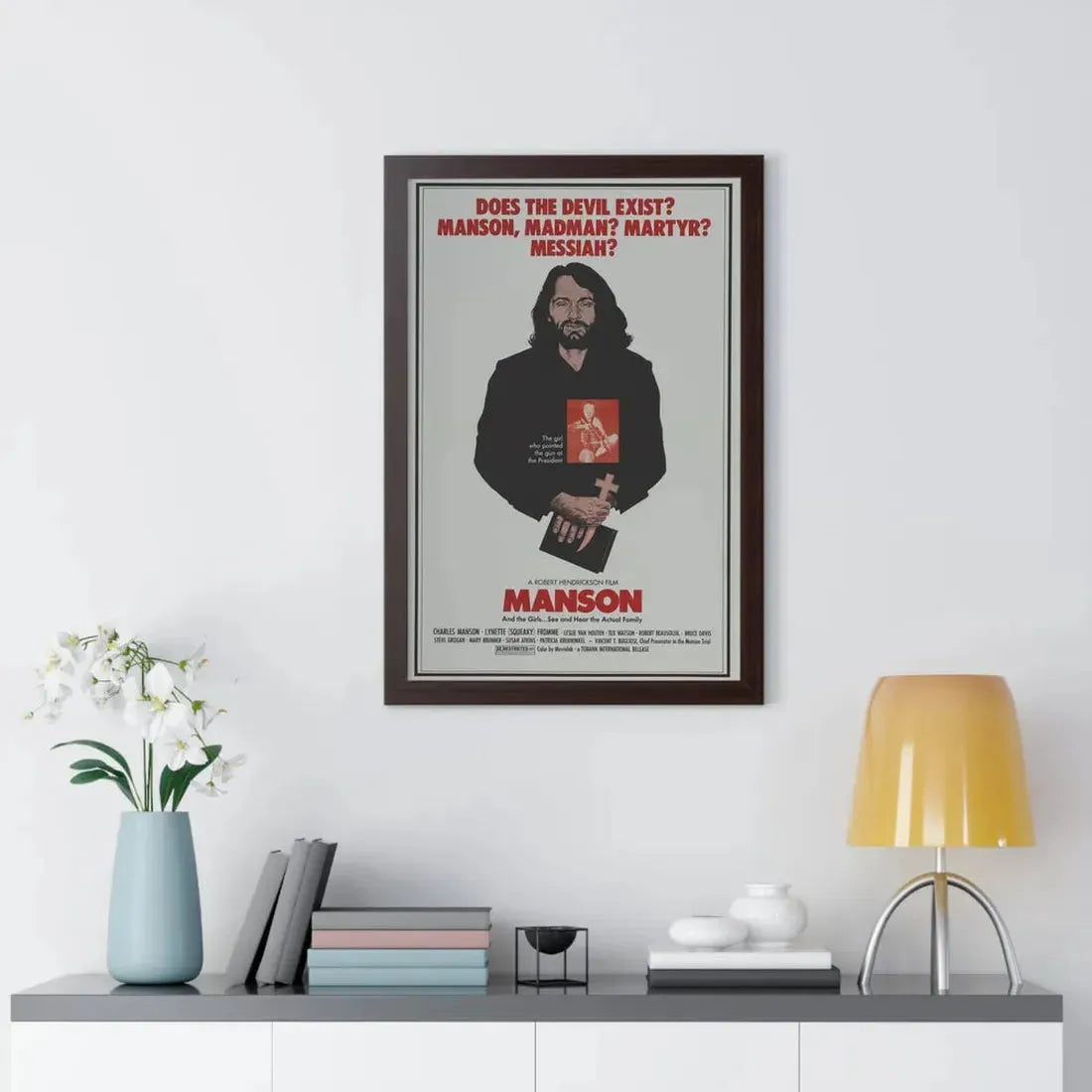 MANSON 1973 - Framed Movie Poster - The Sticker Space