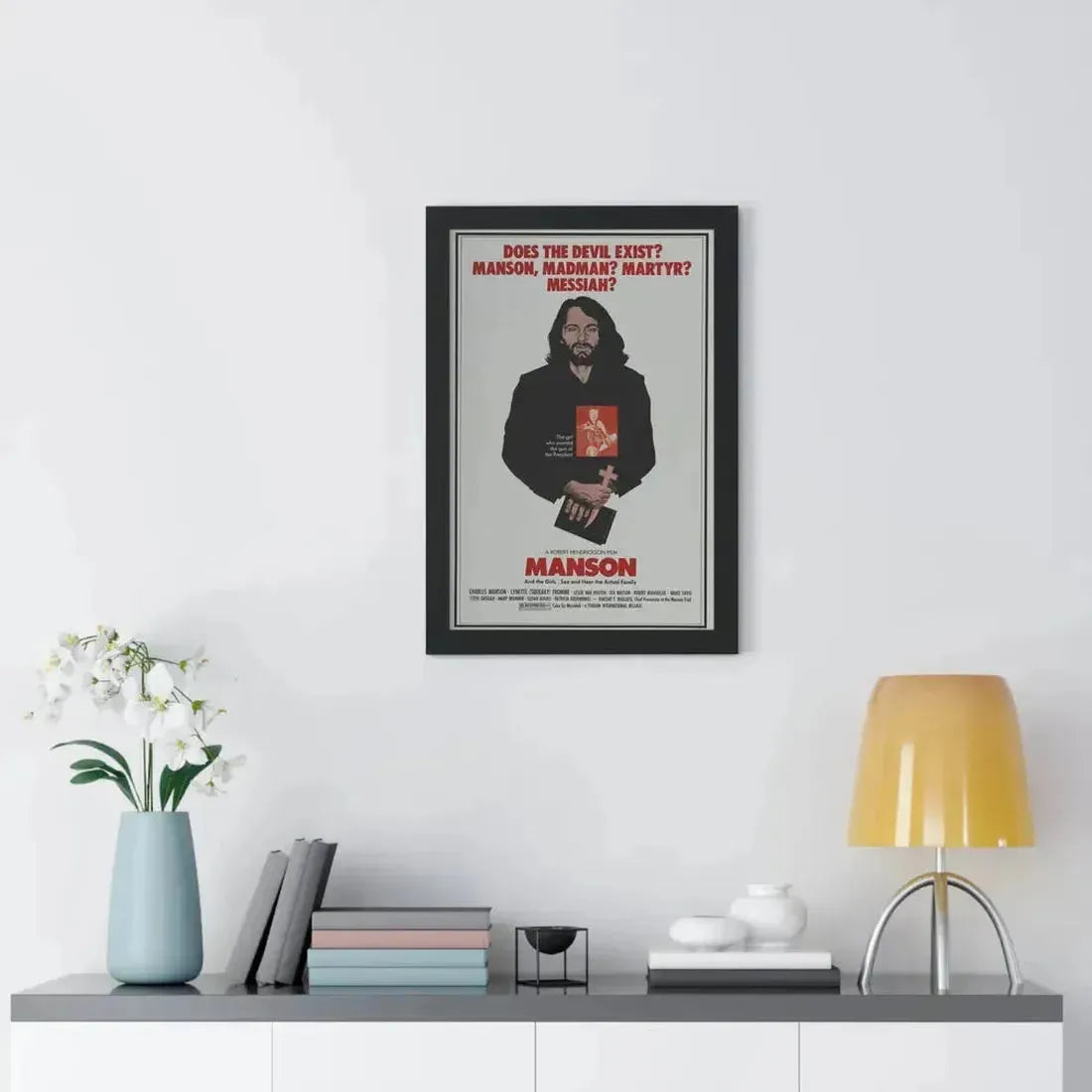 MANSON 1973 - Framed Movie Poster - The Sticker Space