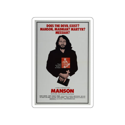 MANSON 1973 Movie Poster STICKER Vinyl Die-Cut Decal-2 Inch-The Sticker Space