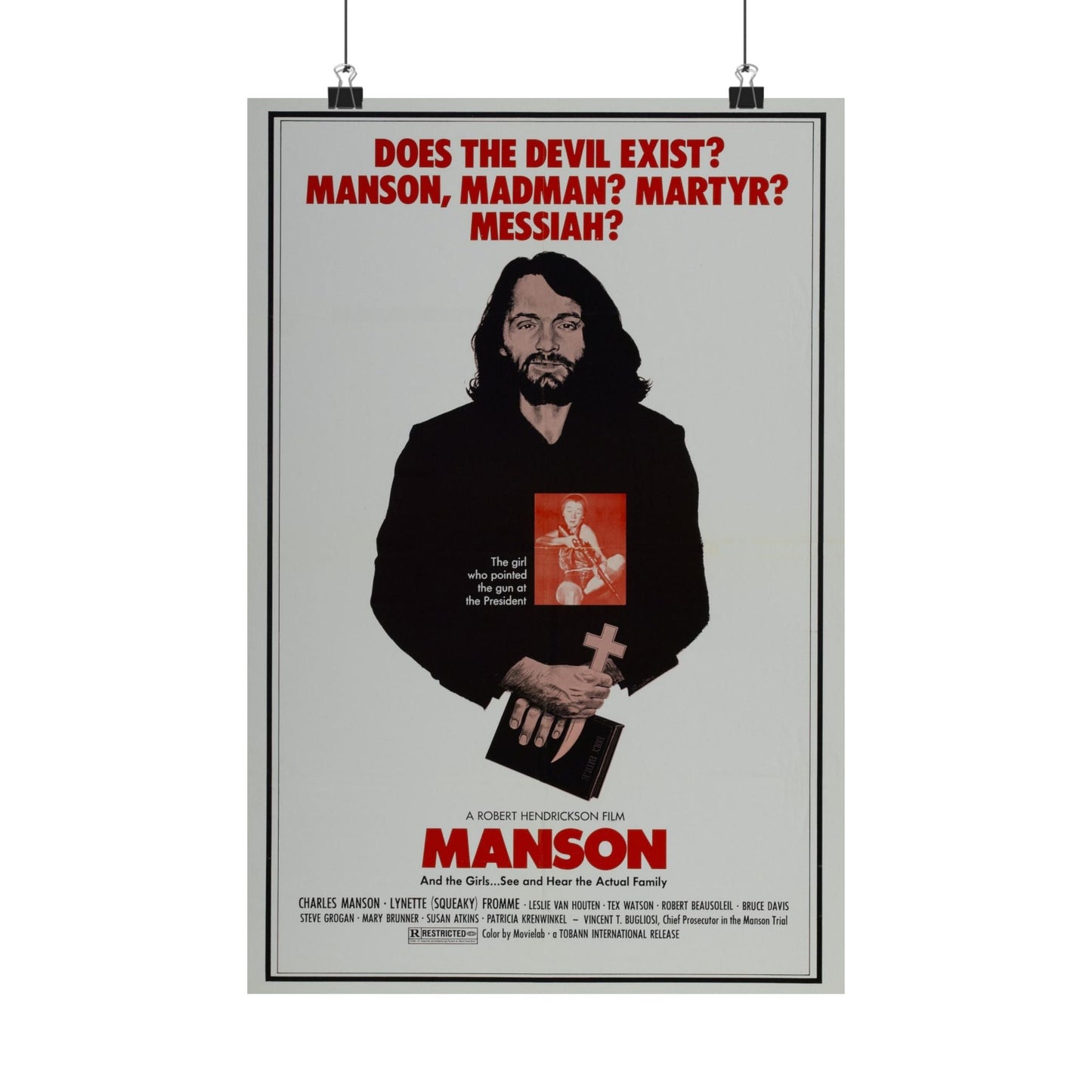 MANSON 1973 - Paper Movie Poster-12″ x 18″-The Sticker Space