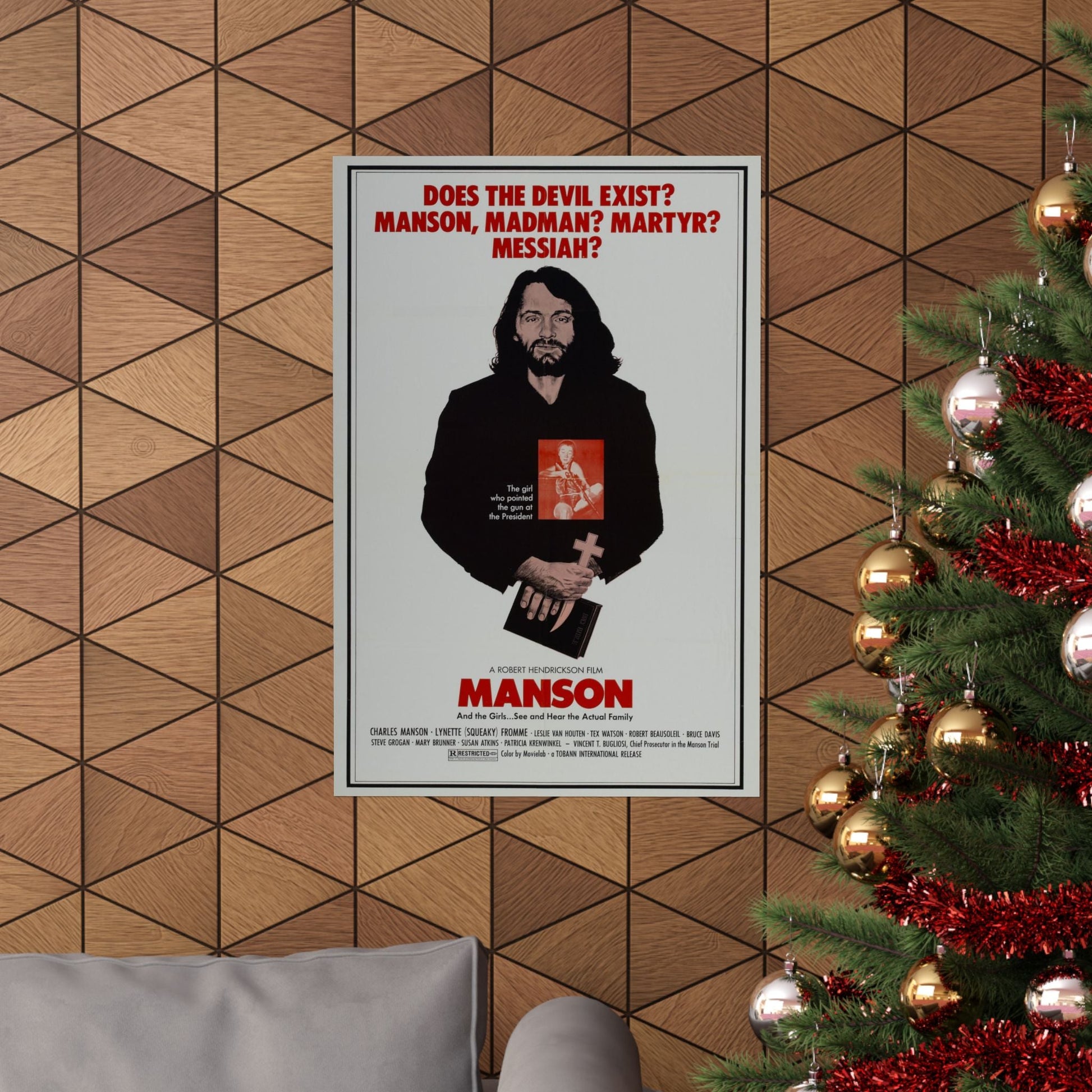 MANSON 1973 - Paper Movie Poster-The Sticker Space