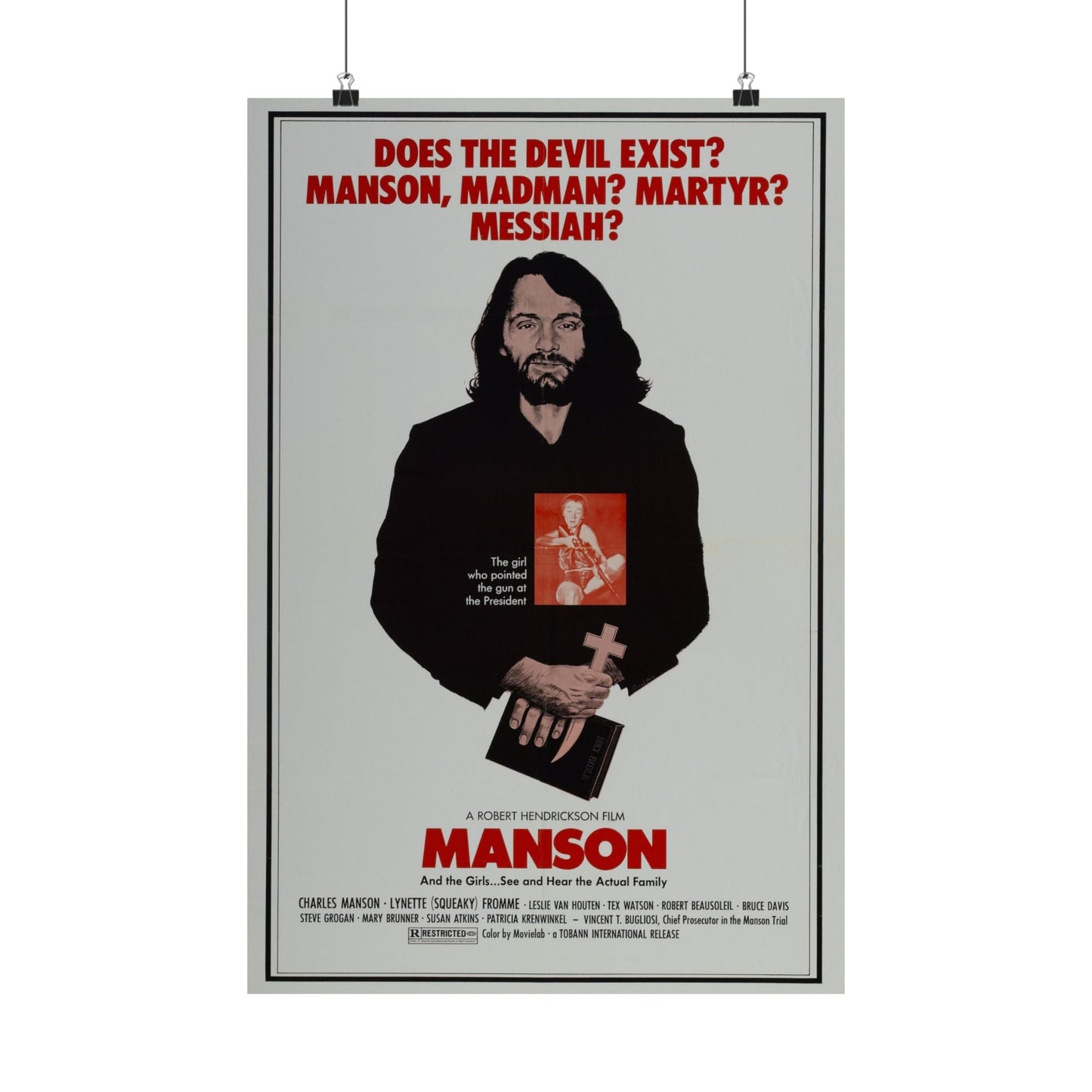 MANSON 1973 - Paper Movie Poster-16″ x 24″-The Sticker Space