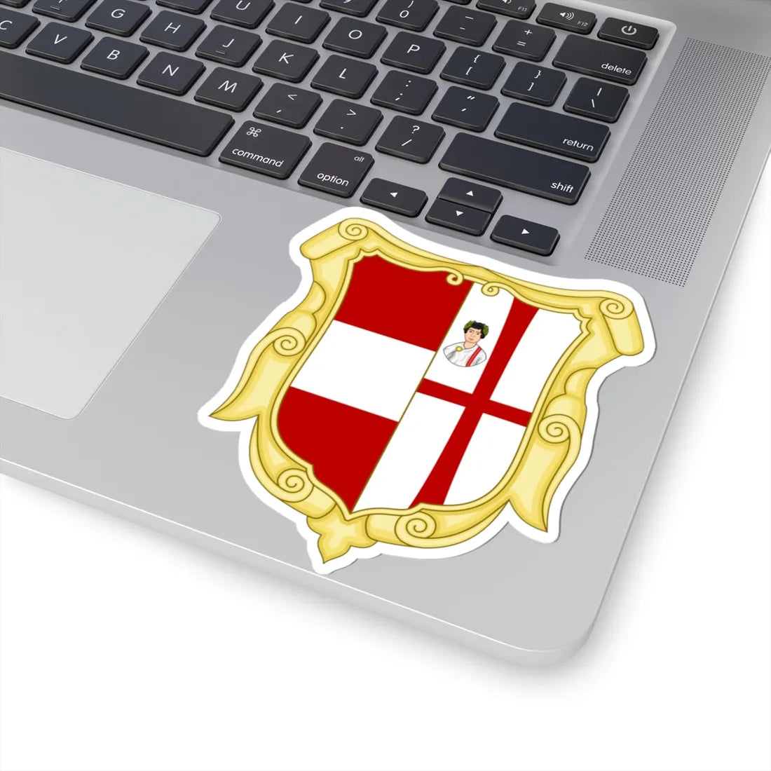 Mantova-Stemma XVIII secolo (Italy) (Coat of Arms) STICKER Vinyl Kiss-Cut Decal - The Sticker Space