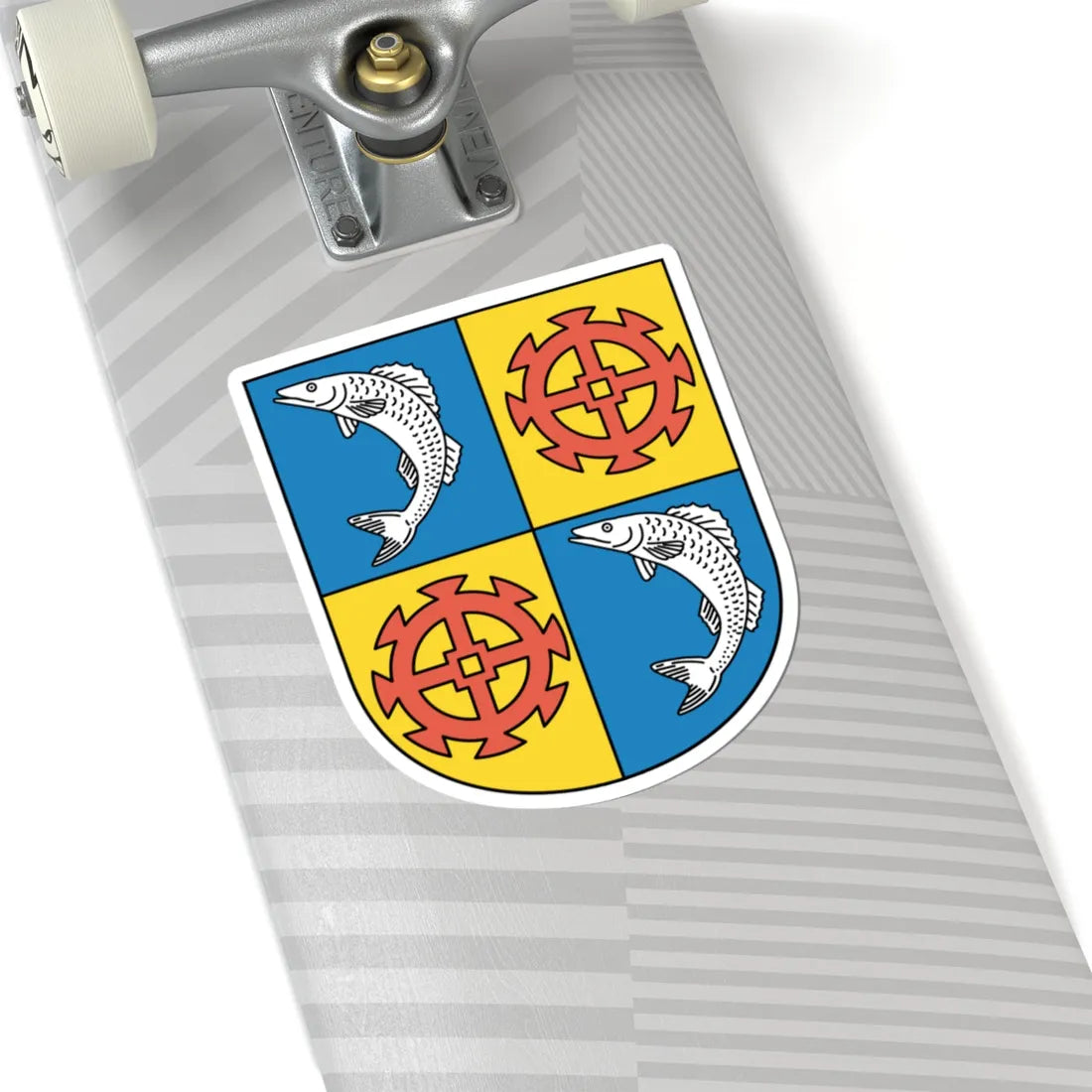 Manzenhub coat of arms (Switzerland) (Coat of Arms) STICKER Vinyl Kiss-Cut Decal - The Sticker Space