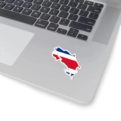 Map and flag of Costa Rica (Costa Rica) STICKER Vinyl Kiss-Cut Decal - The Sticker Space
