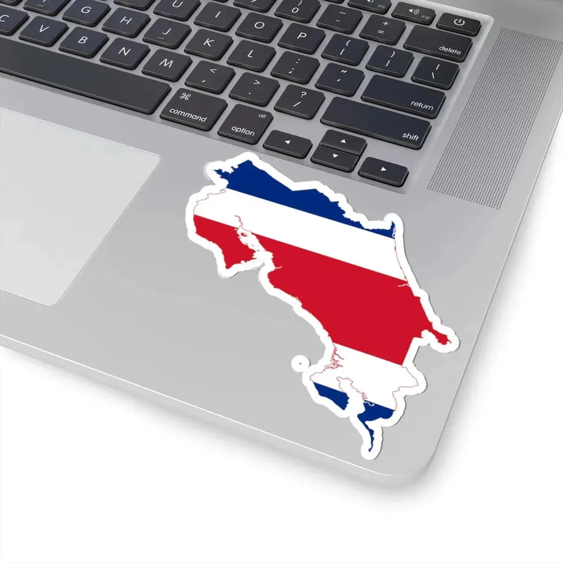 Map and flag of Costa Rica (Costa Rica) STICKER Vinyl Kiss-Cut Decal - The Sticker Space