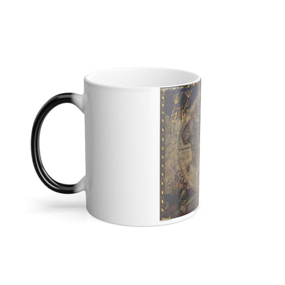 Map of Discovery- Eastern Hemisphere (1928) (Map) Color Changing Mug 11oz-11oz-The Sticker Space