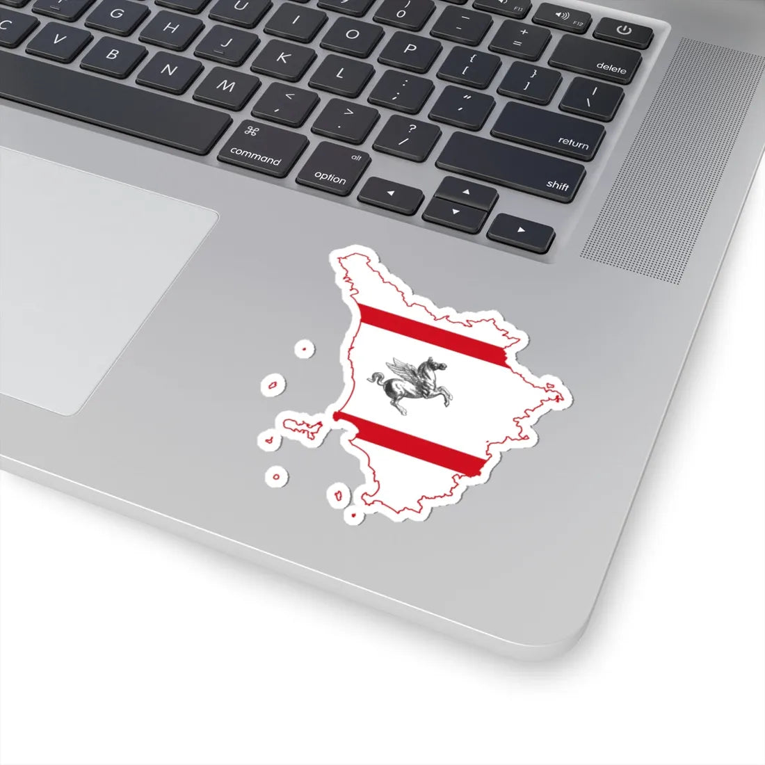 Map profile of Tuscany (Italy) STICKER Vinyl Kiss-Cut Decal - The Sticker Space