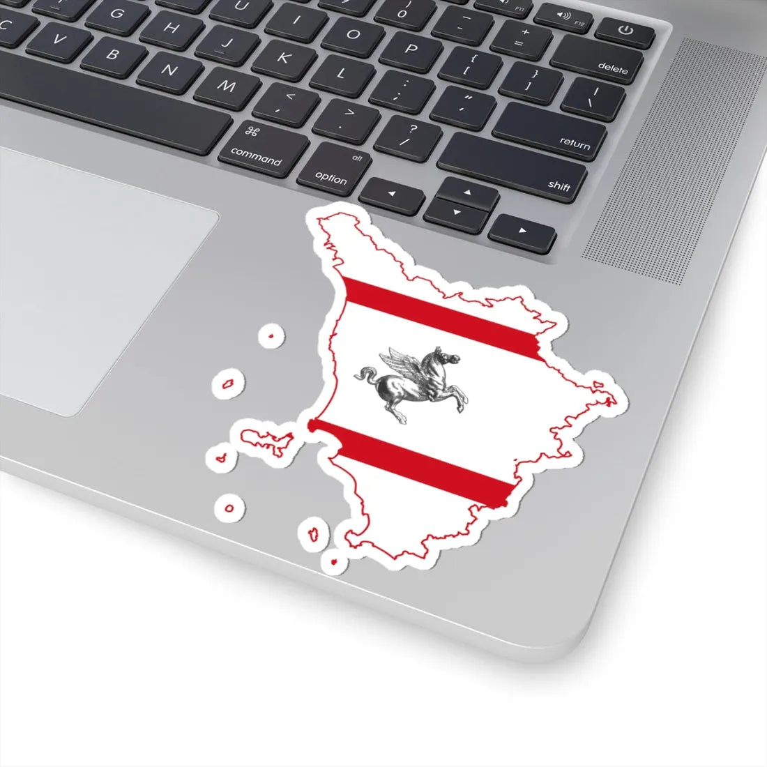 Map profile of Tuscany (Italy) STICKER Vinyl Kiss-Cut Decal - The Sticker Space