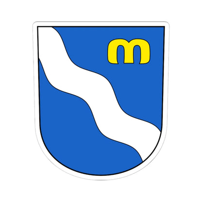 Marbach-blazon (Switzerland) (Coat of Arms) STICKER Vinyl Kiss-Cut Decal 6 Inch White - The Sticker Space