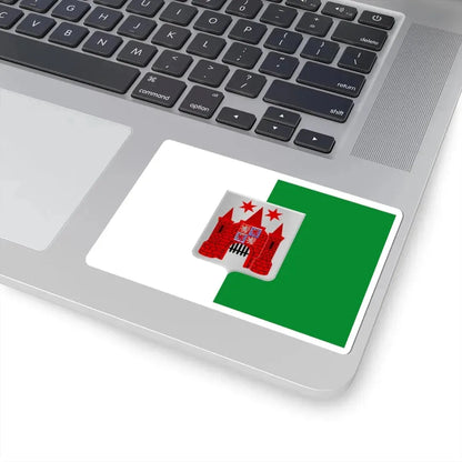 Marche-en-Famenne vlag (Belgium) STICKER Vinyl Kiss-Cut Decal - The Sticker Space