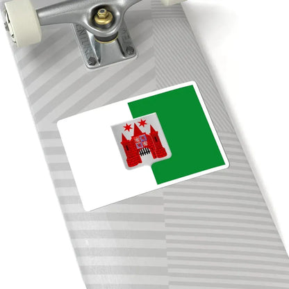 Marche-en-Famenne vlag (Belgium) STICKER Vinyl Kiss-Cut Decal - The Sticker Space