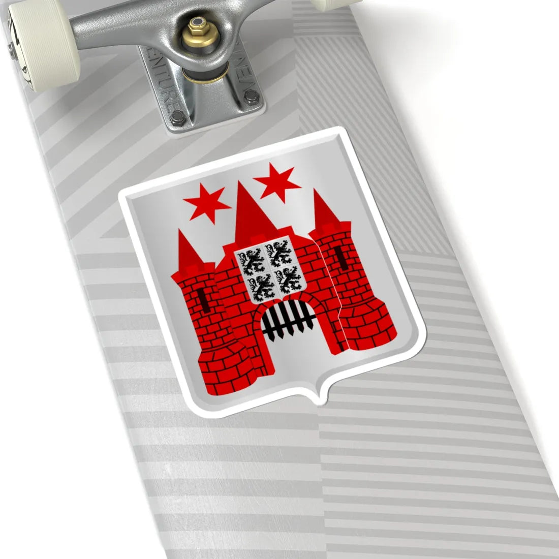 Marche-en-Famenne wapen 1841 (Belgium) (Coat of Arms) STICKER Vinyl Kiss-Cut Decal - The Sticker Space