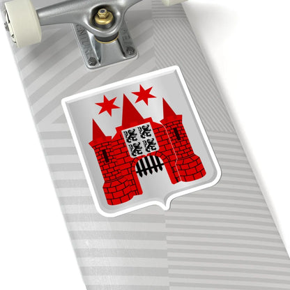 Marche-en-Famenne wapen 1841 (Belgium) (Coat of Arms) STICKER Vinyl Kiss-Cut Decal - The Sticker Space