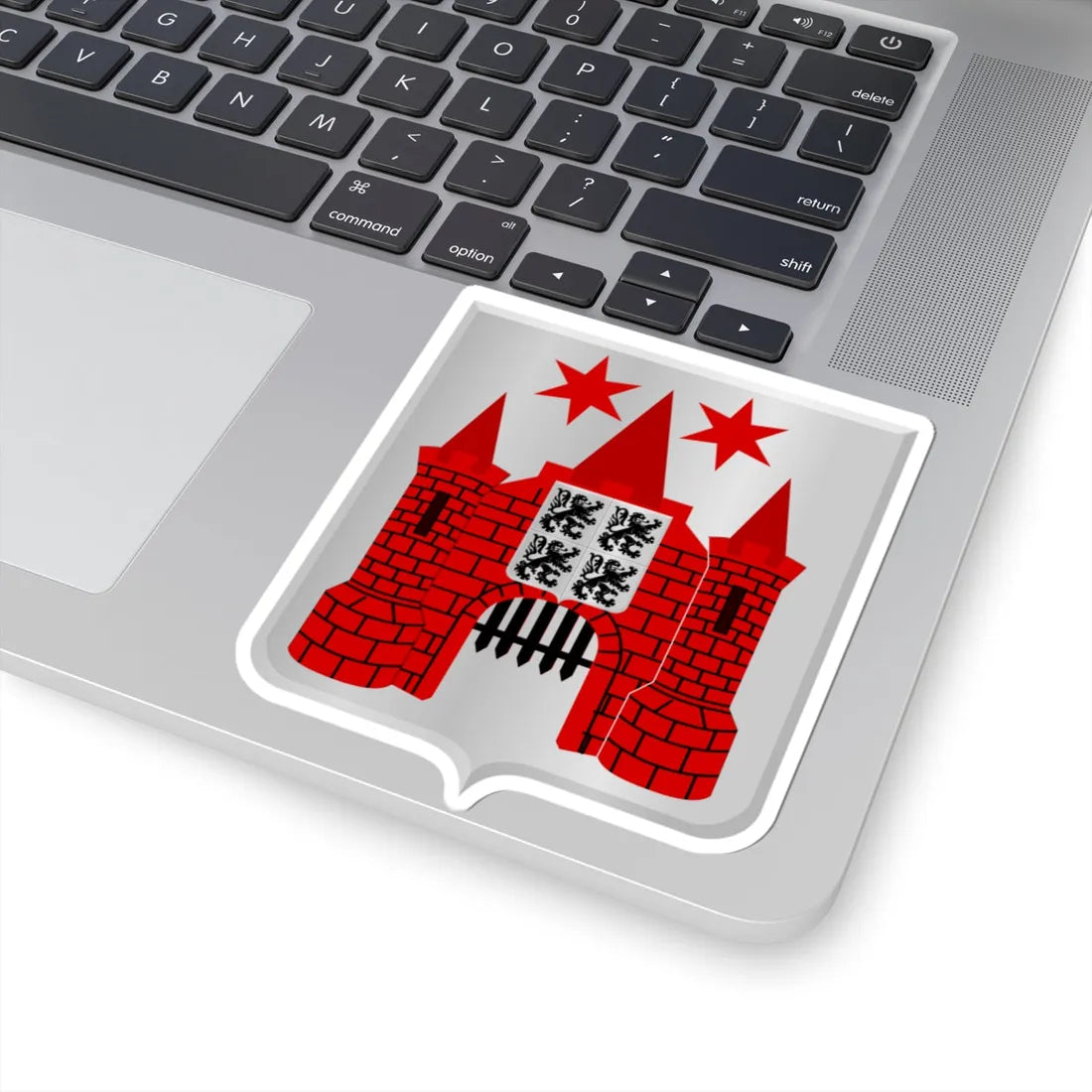 Marche-en-Famenne wapen 1841 (Belgium) (Coat of Arms) STICKER Vinyl Kiss-Cut Decal - The Sticker Space