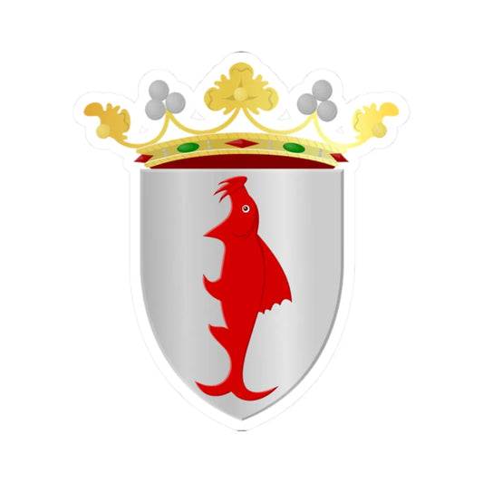 Marchin wapen (Belgium) (Coat of Arms) STICKER Vinyl Kiss-Cut Decal 2 Inch White - The Sticker Space