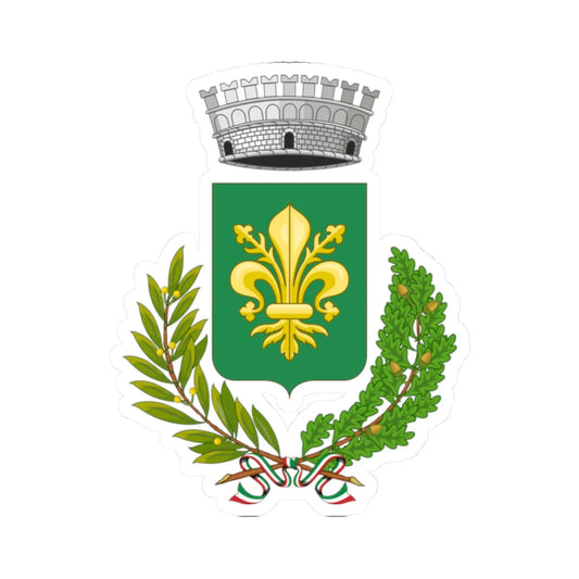 Marciano della Chiana-Stemma (Italy) (Coat of Arms) STICKER Vinyl Kiss-Cut Decal 2 Inch White - The Sticker Space