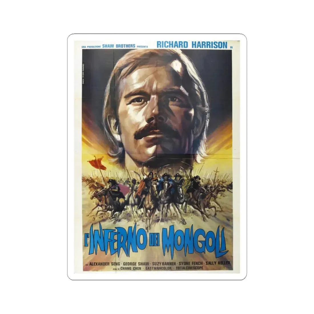 MARCO POLO 1975 Movie Poster - STICKER Vinyl Kiss-Cut Decal 3 Inch White - The Sticker Space