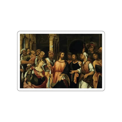 MARCONI, Rocco - Christ and the Adulteress (Artwork) STICKER Vinyl Die-Cut Decal White Die-Cut 6 Inch - The Sticker Space