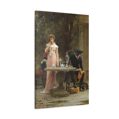 Marcus Stone (1840-1921) An offer of Marriage - 1883 - Canvas Wall Art-The Sticker Space