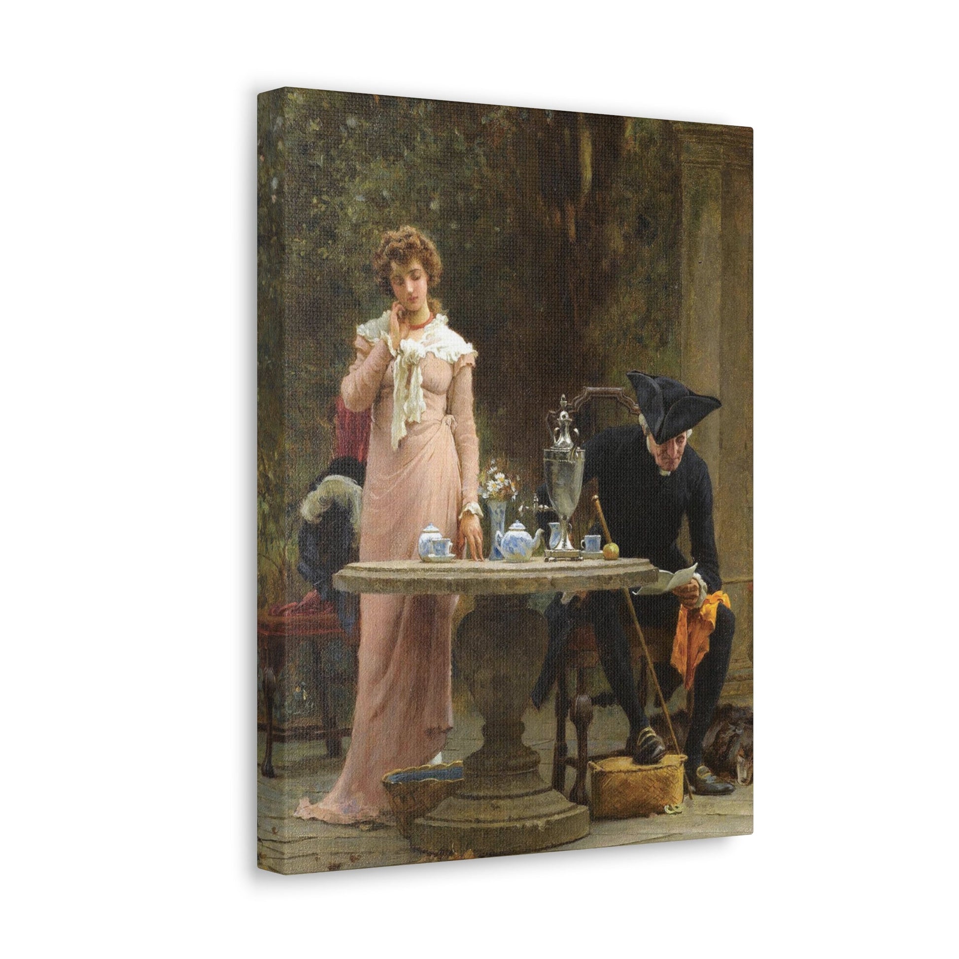 Marcus Stone (1840-1921) An offer of Marriage - 1883 - Canvas Wall Art-The Sticker Space