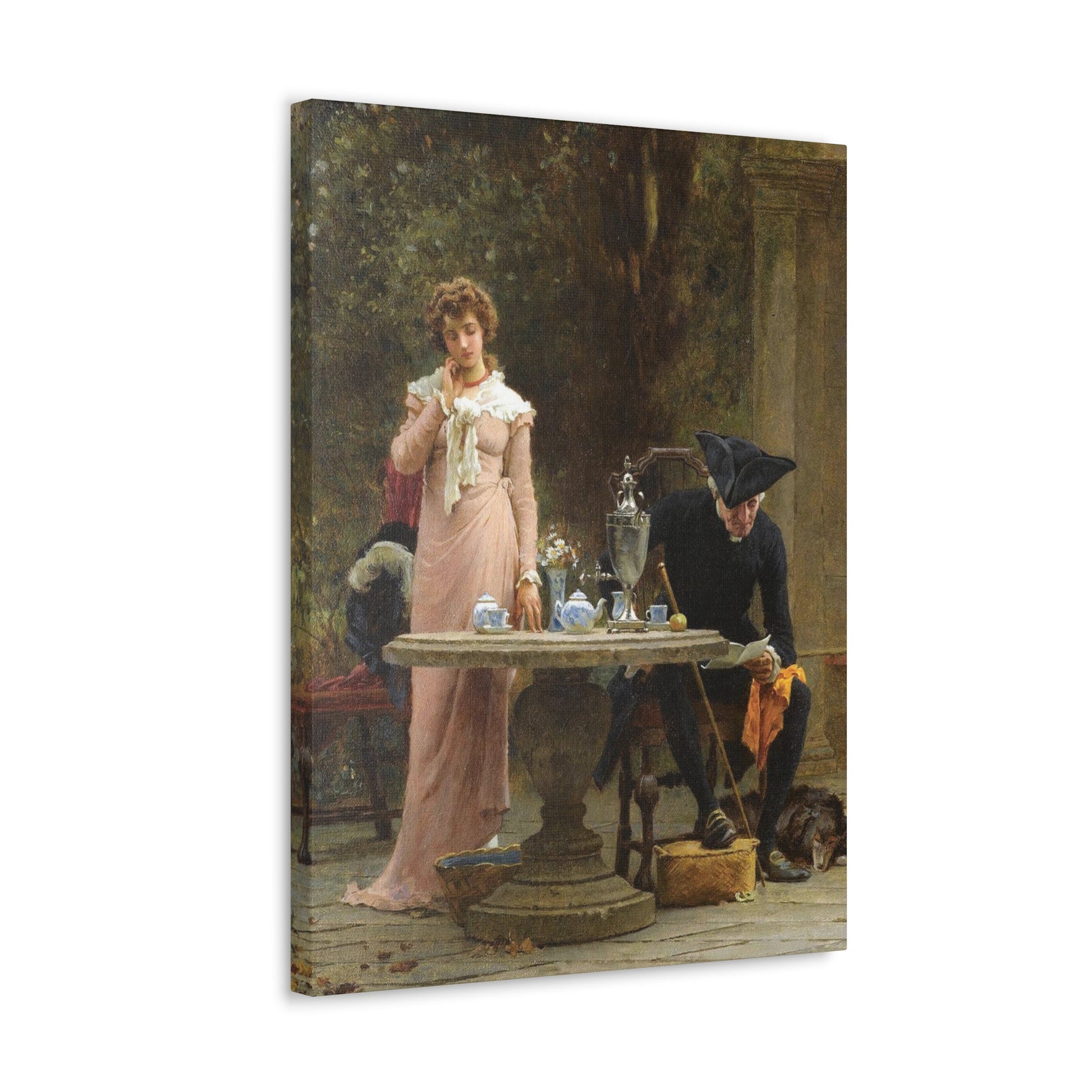 Marcus Stone (1840-1921) An offer of Marriage - 1883 - Canvas Wall Art-The Sticker Space