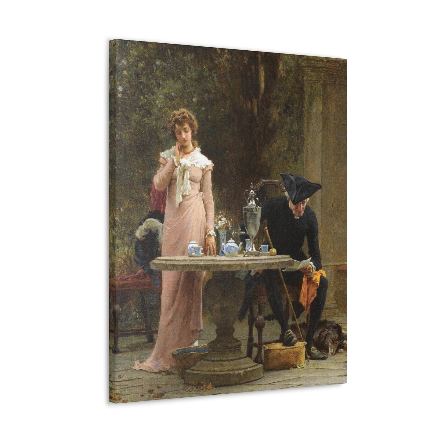 Marcus Stone (1840-1921) An offer of Marriage - 1883 - Canvas Wall Art-The Sticker Space