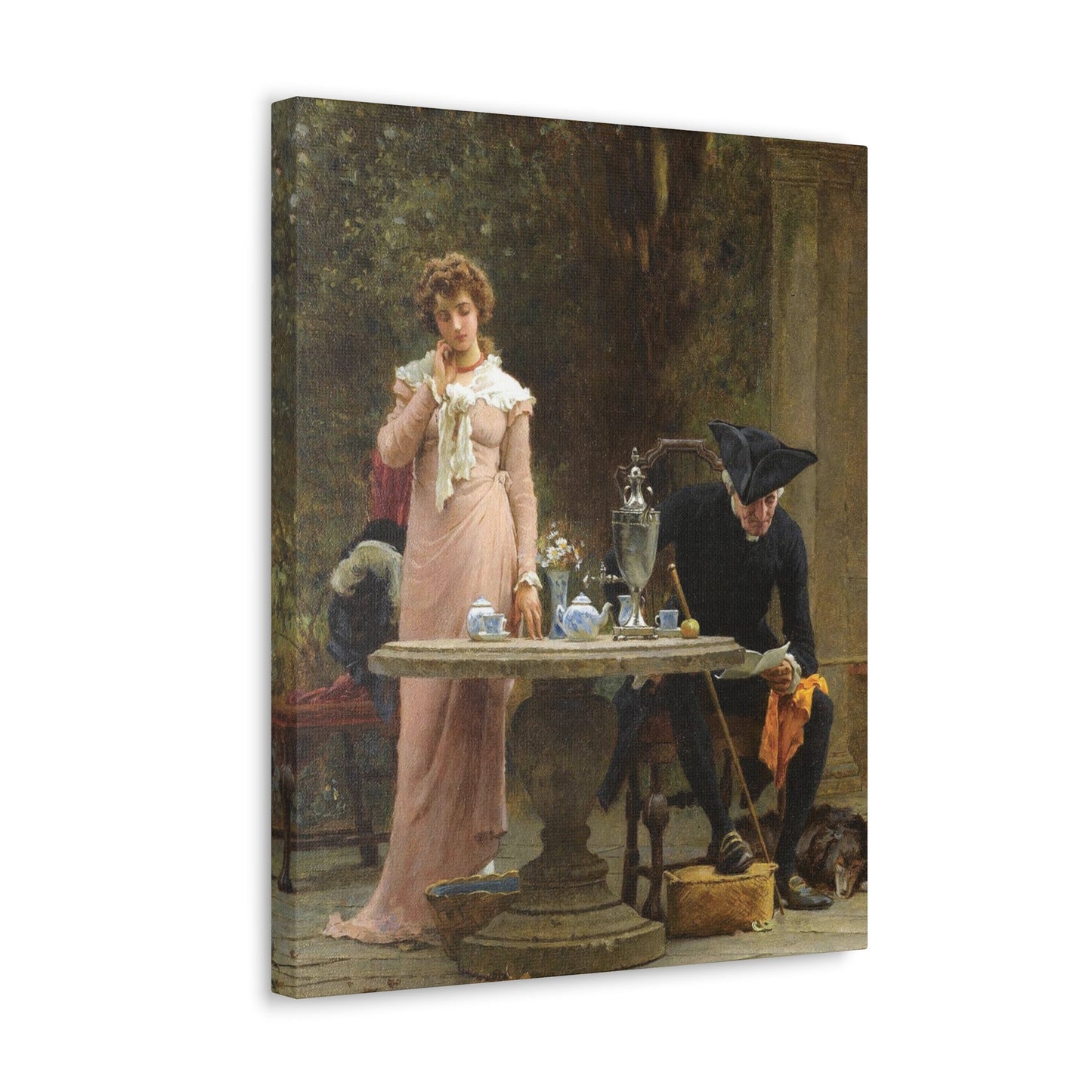 Marcus Stone (1840-1921) An offer of Marriage - 1883 - Canvas Wall Art-The Sticker Space