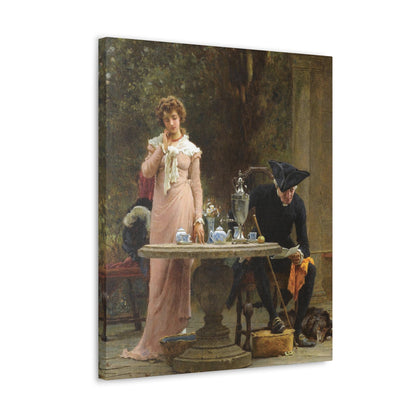 Marcus Stone (1840-1921) An offer of Marriage - 1883 - Canvas Wall Art-The Sticker Space