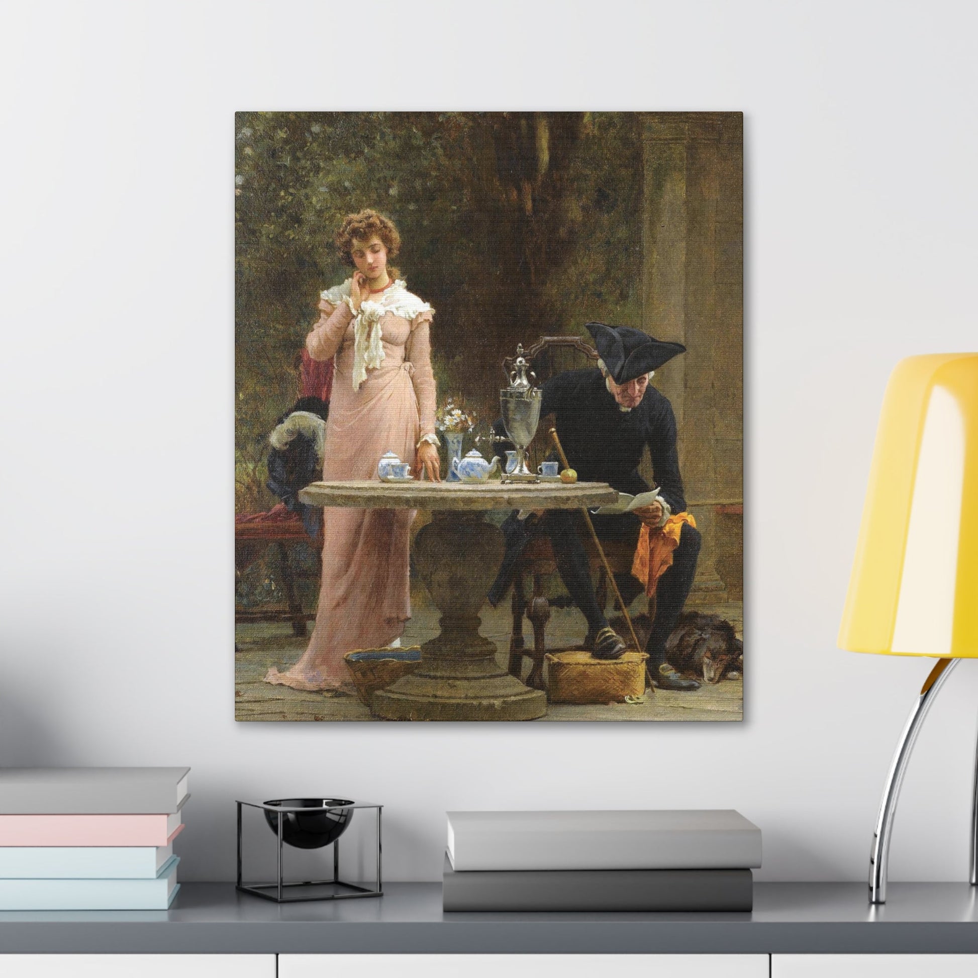 Marcus Stone (1840-1921) An offer of Marriage - 1883 - Canvas Wall Art-The Sticker Space