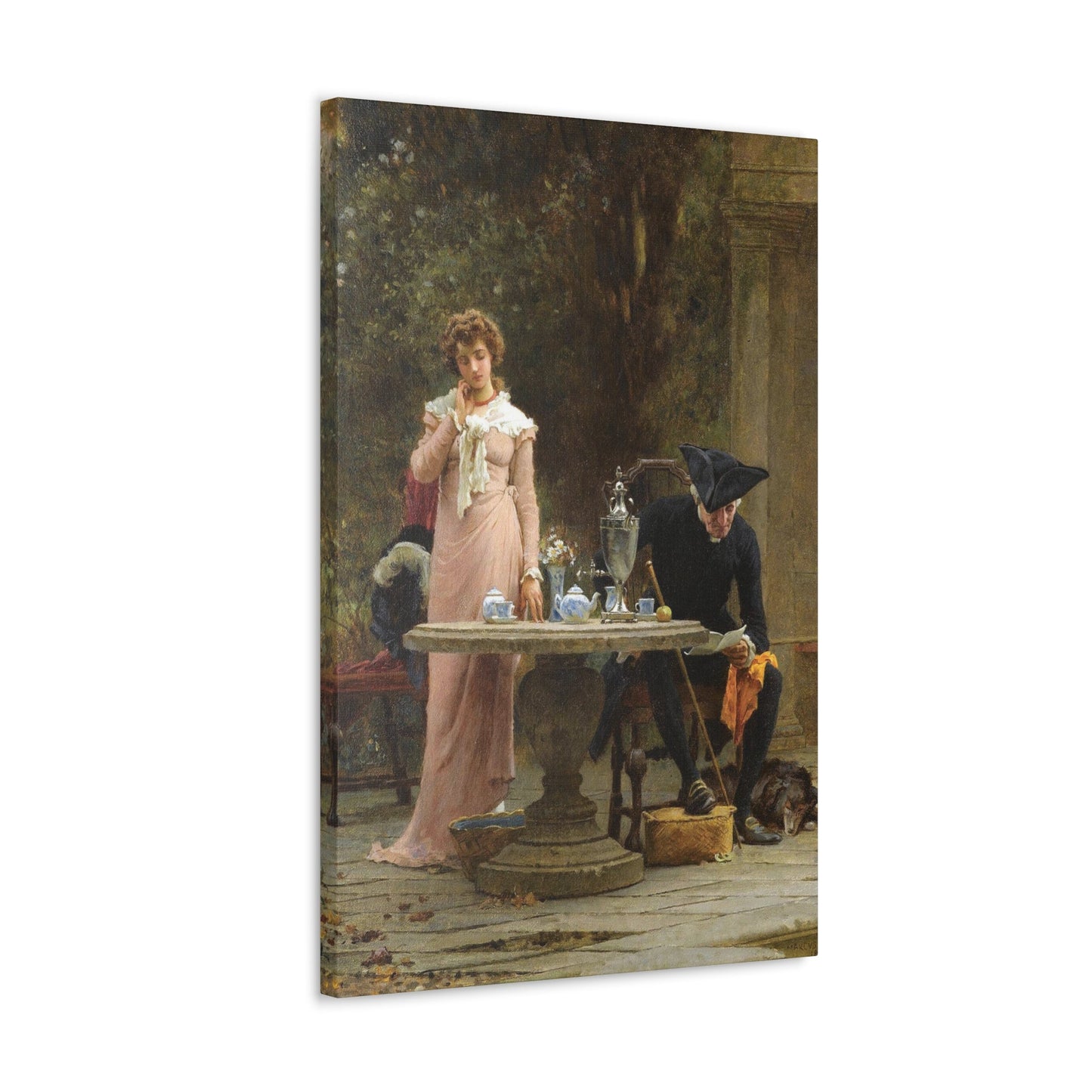 Marcus Stone (1840-1921) An offer of Marriage - 1883 - Canvas Wall Art-The Sticker Space