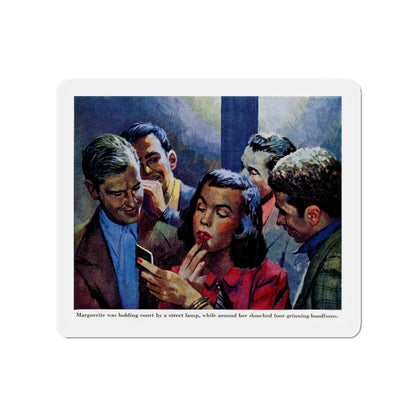 Marguerite and the Four Hoods, 1955 (Magazine Illustration) Refrigerator Magnet