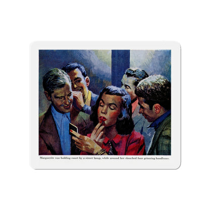 Marguerite and the Four Hoods, 1955 (Magazine Illustration) Refrigerator Magnet