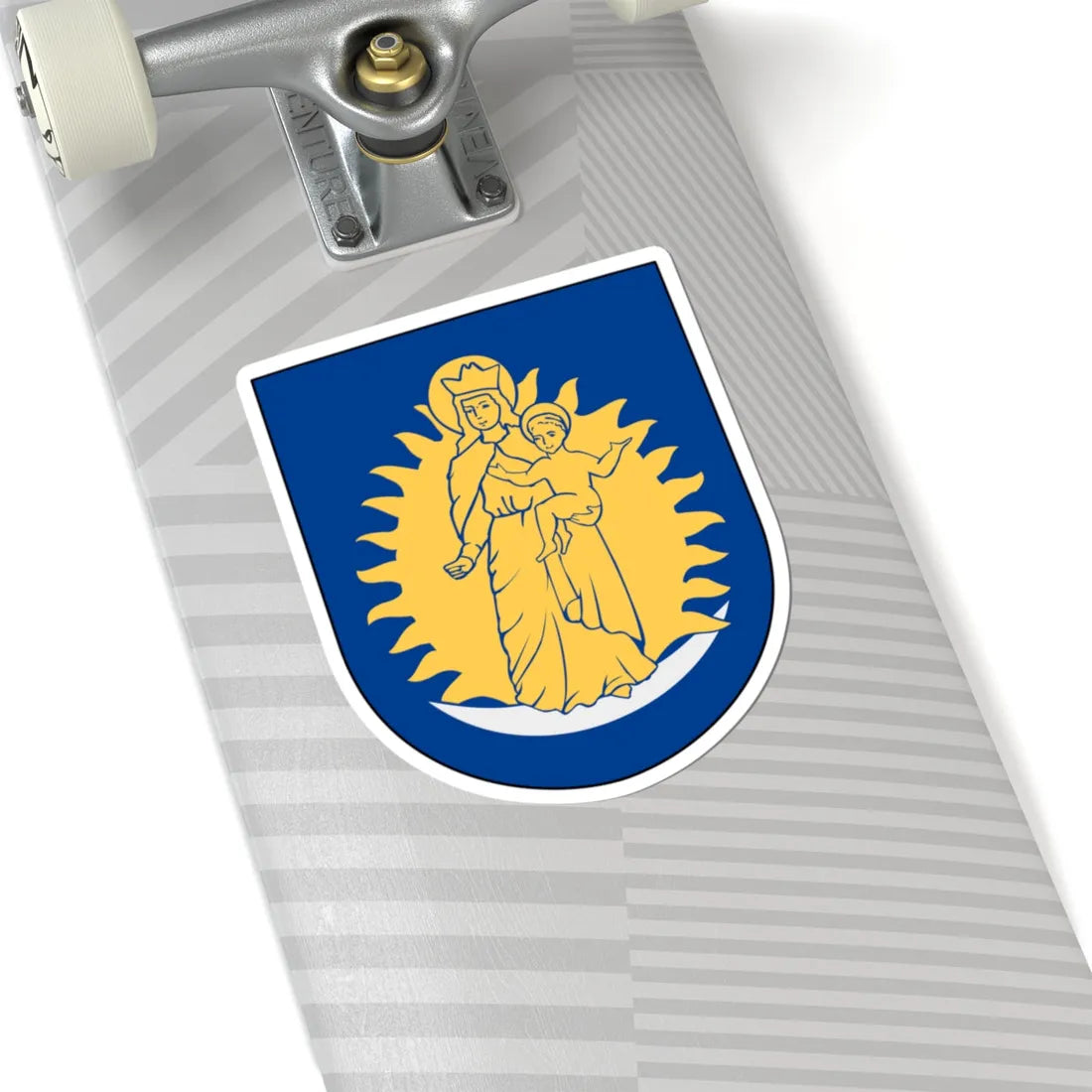 Mariefred vapen (Sweden) (Coat of Arms) STICKER Vinyl Kiss-Cut Decal - The Sticker Space