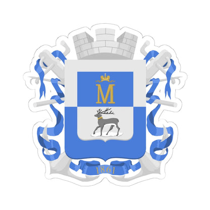 Mariehamn coat of arms 1881 (Finland) (Coat of Arms) STICKER Vinyl Kiss-Cut Decal 6 Inch White - The Sticker Space