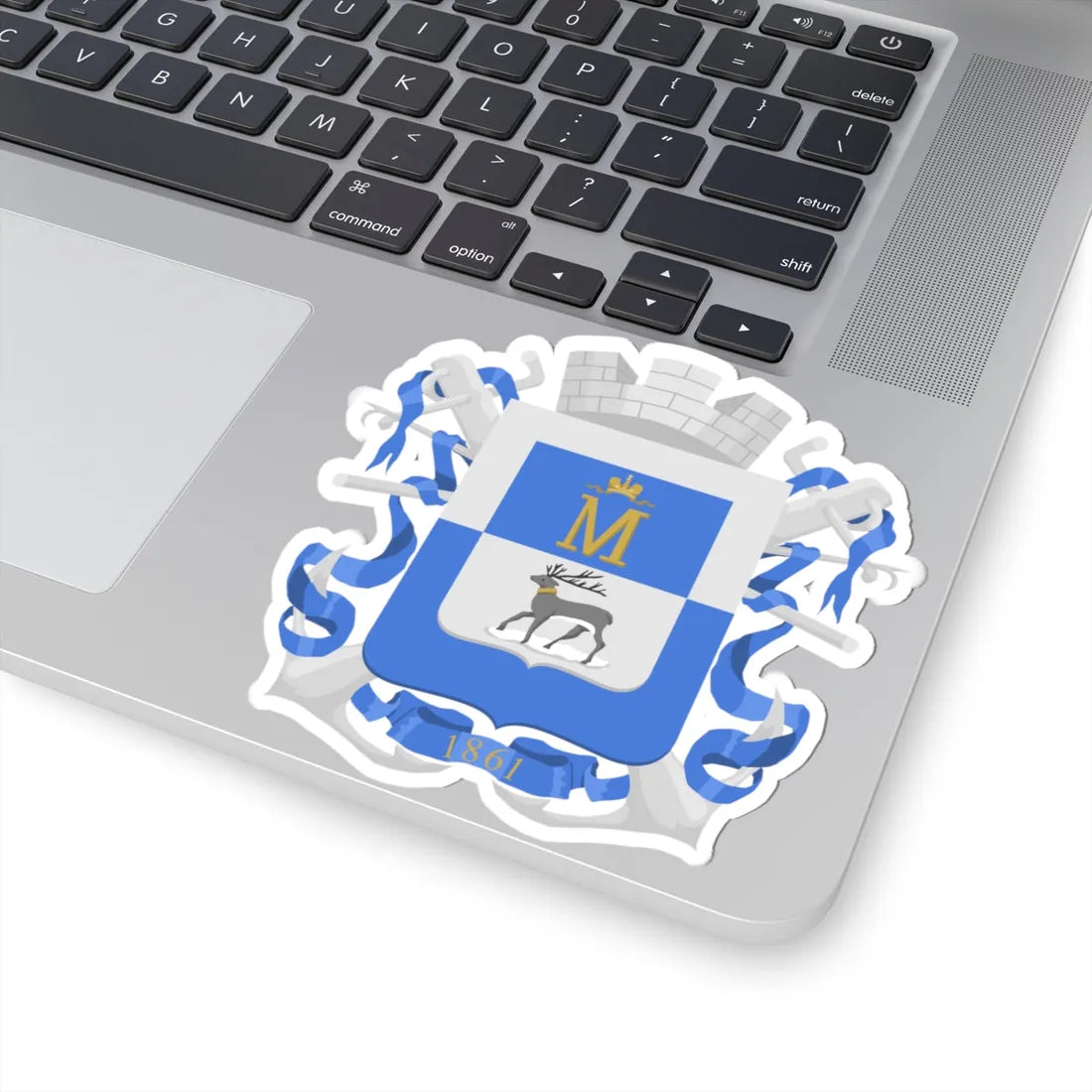 Mariehamn coat of arms 1881 (Finland) (Coat of Arms) STICKER Vinyl Kiss-Cut Decal - The Sticker Space