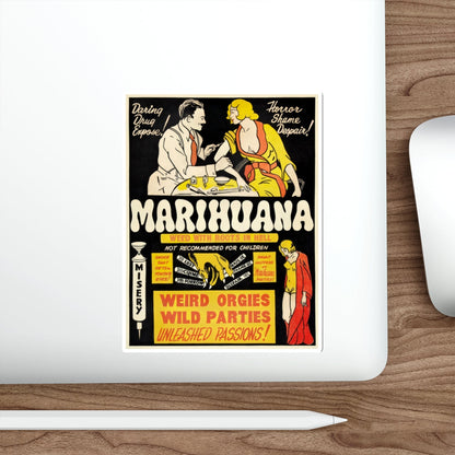 MARIHUANA 1936 Movie Poster STICKER Vinyl Die-Cut Decal-The Sticker Space