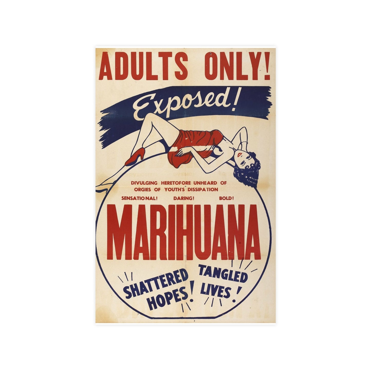 MARIHUANA (2) 1936 - Paper Movie Poster-11″ x 17″ (Vertical)-The Sticker Space