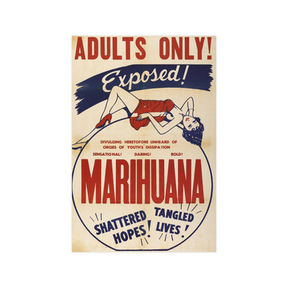 MARIHUANA (2) 1936 - Paper Movie Poster-12″ x 18″ (Vertical)-The Sticker Space