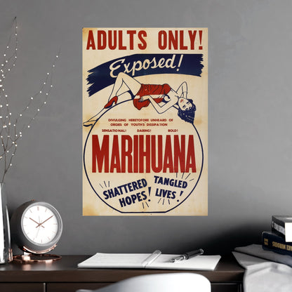 MARIHUANA (2) 1936 - Paper Movie Poster-The Sticker Space