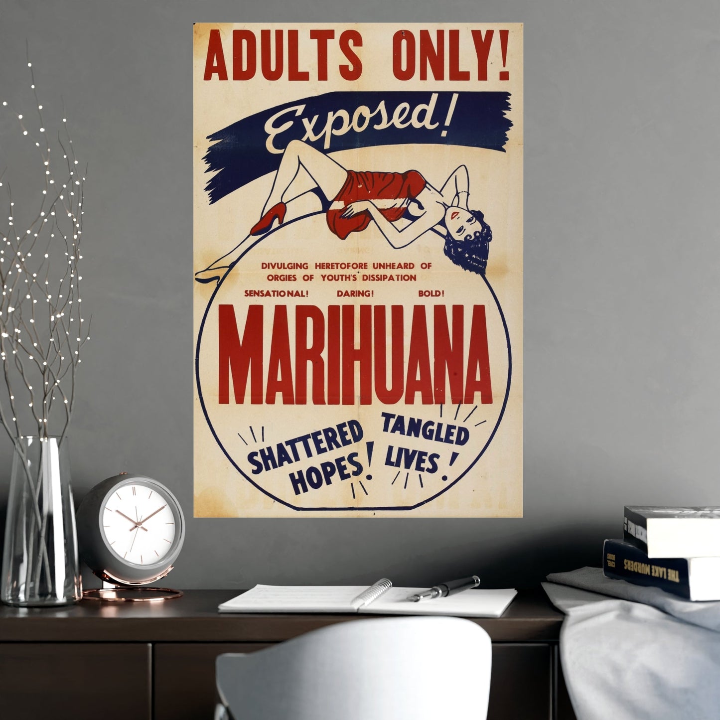 MARIHUANA (2) 1936 - Paper Movie Poster-The Sticker Space