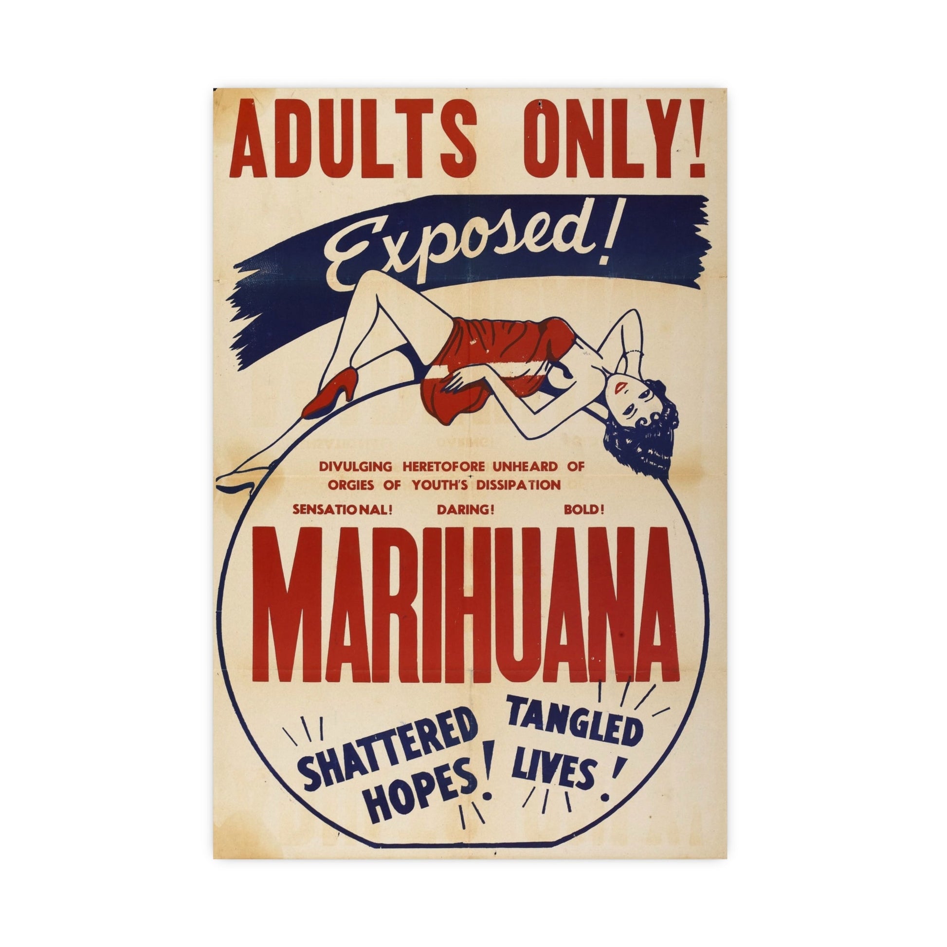 MARIHUANA (2) 1936 - Paper Movie Poster-16″ x 24″ (Vertical)-The Sticker Space