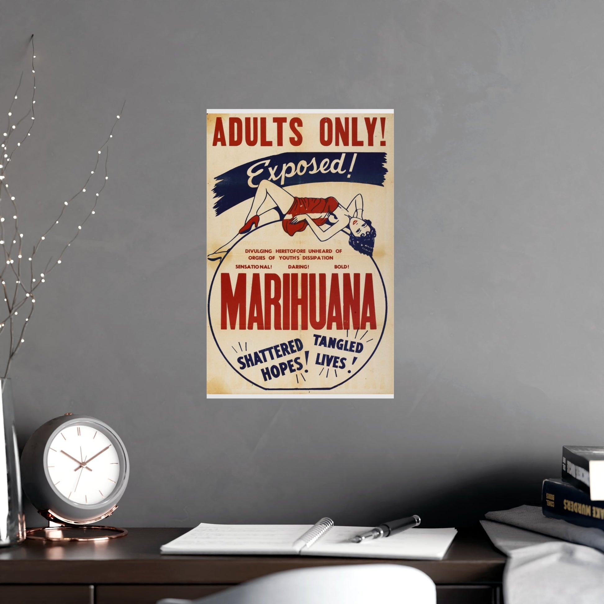 MARIHUANA (2) 1936 - Paper Movie Poster-The Sticker Space