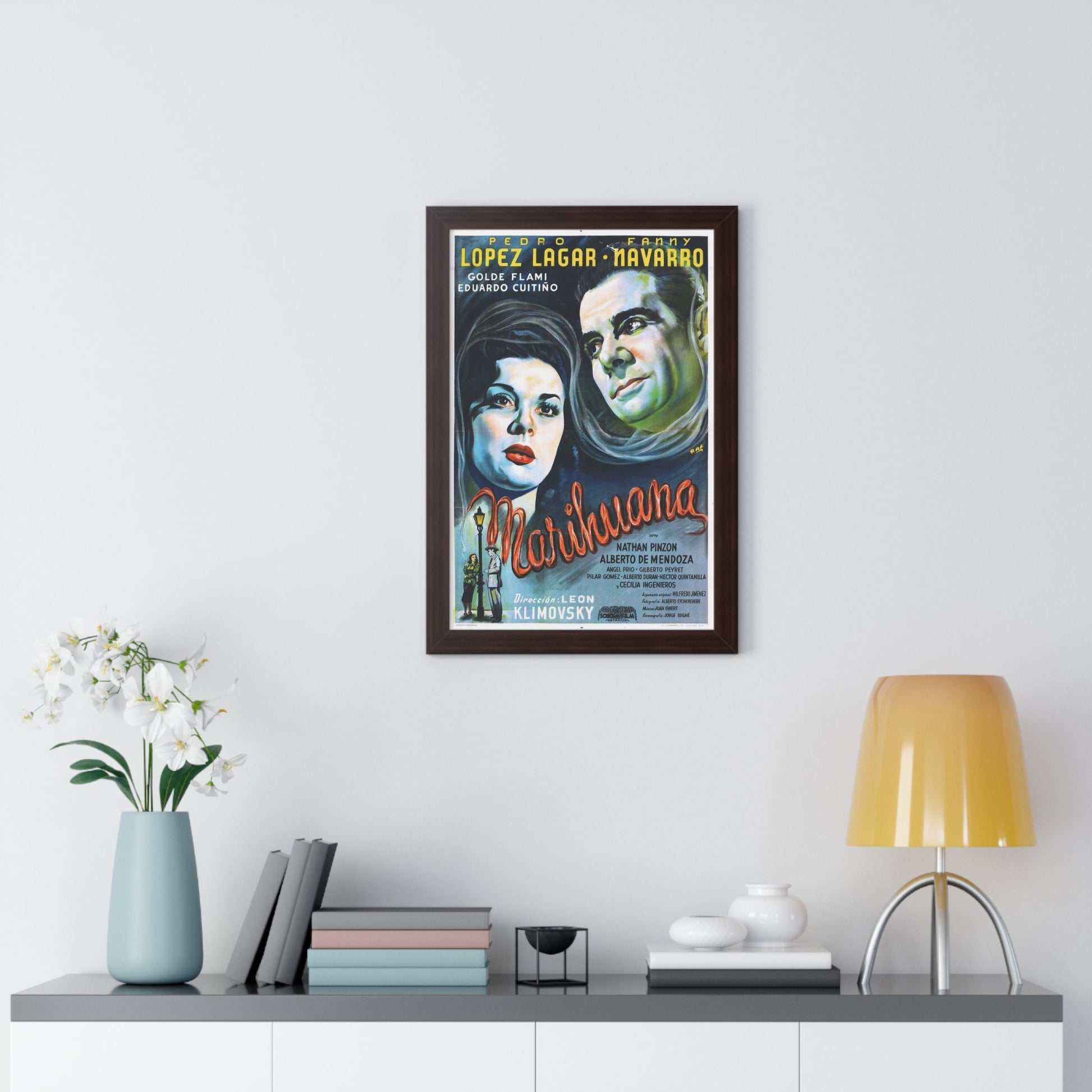 MARIHUANA STORY 1950 - Framed Movie Poster-The Sticker Space