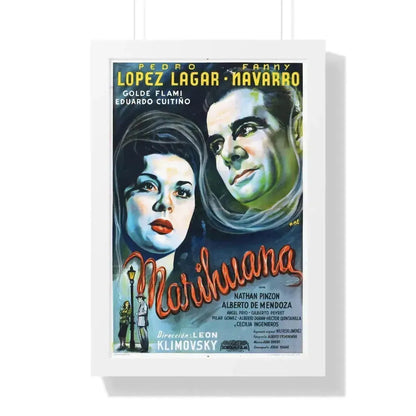 MARIHUANA STORY 1950 - Framed Movie Poster 16″ x 24″ White - The Sticker Space