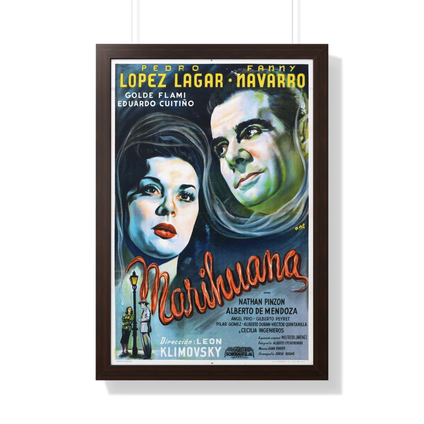 MARIHUANA STORY 1950 - Framed Movie Poster-20" x 30"-The Sticker Space