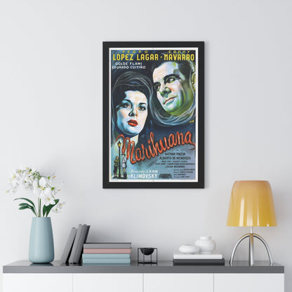 MARIHUANA STORY 1950 - Framed Movie Poster-The Sticker Space